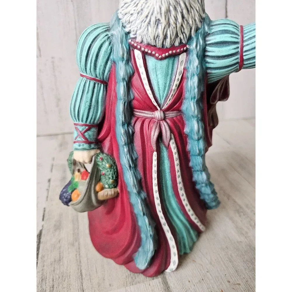 Vintage ceramic Santa Bell fruit traditional‎ Victorian Xmas decor